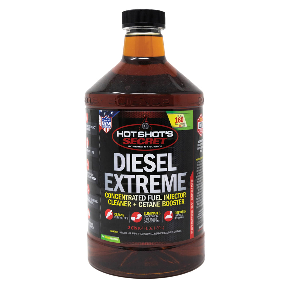 Hot Shot's Secret botella frontal 64 oz mostrando presentación y volumen