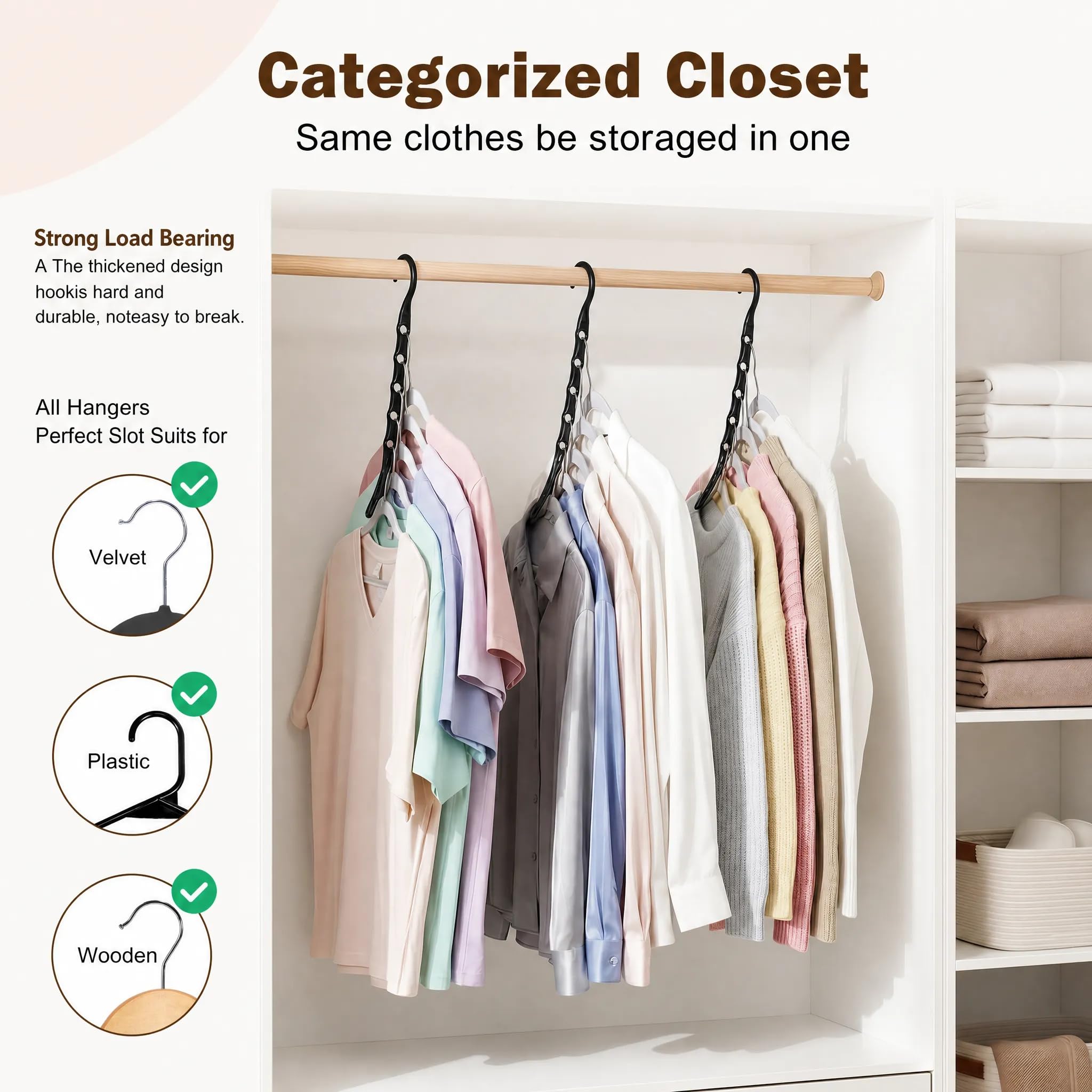 HOUSE DAY ambiente dormitorio con perchas organizando ropa