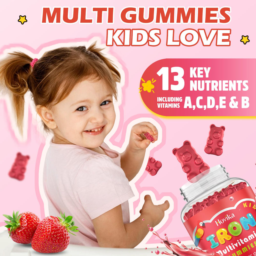 Gomita Hovika en primer plano mostrando textura suave y masticable para aceptación infantil