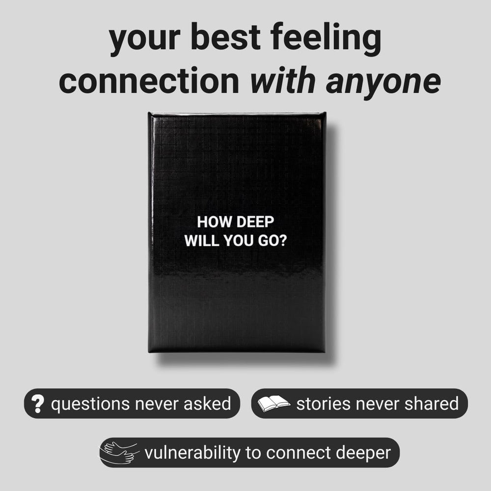 How Deep Will You Go? cartas desplegadas que facilitan conversaciones profundas