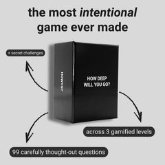 How Deep Will You Go? pareja usando el juego y mejorando su intimidad