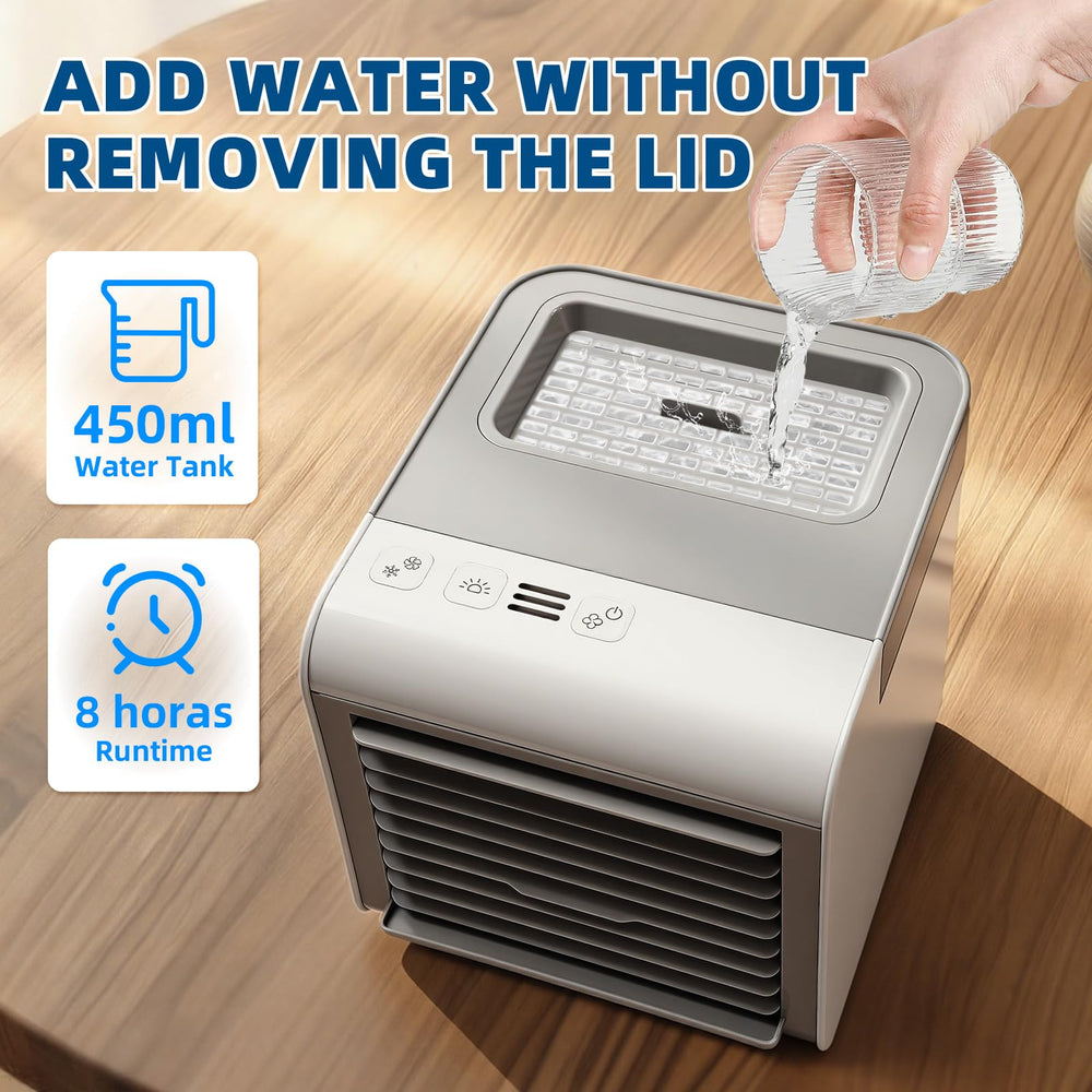 HOXILEELEO rejilla y ventilador interno mostrando calidad del flujo
