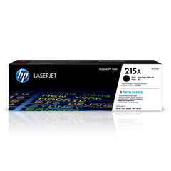 HP cartucho 215A frontal de la caja mostrando marca y compatibilidad, garantiza autenticidad