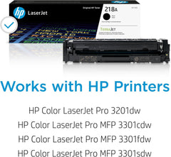 HP cartucho negro W2180A primer plano con detalle para texto nítido