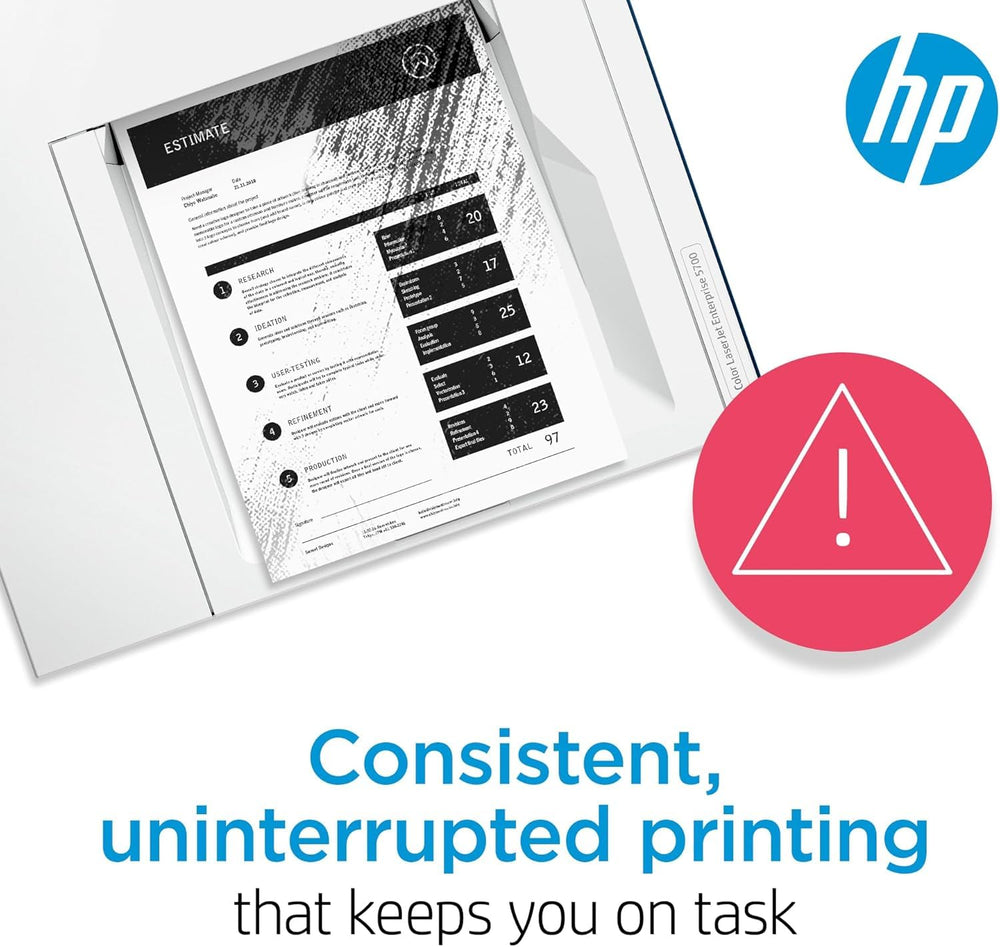 HP cartuchos instalados en impresora 3201 demostrando fácil montaje