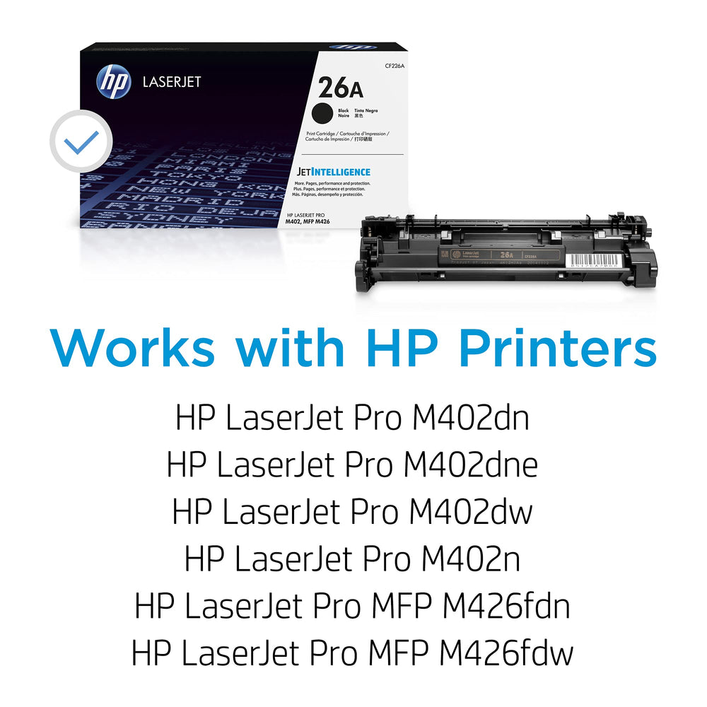 HP cartucho detalle del tóner con textura y garantía de calidad