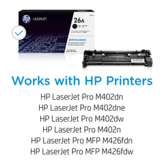 HP cartucho detalle del tóner con textura y garantía de calidad