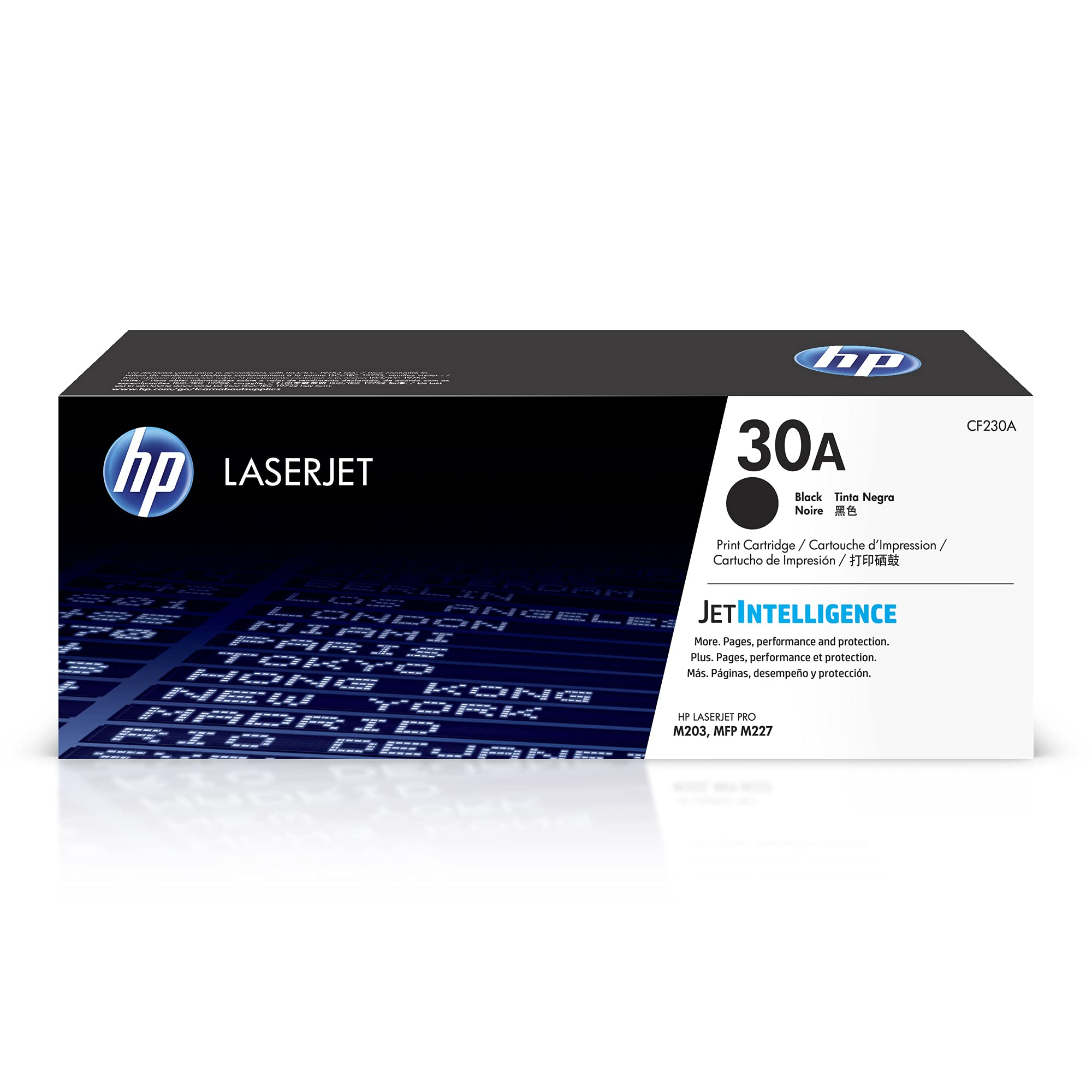 HP 30A front packaging showing cartridge and compatibility for clear purchase decision