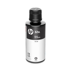 HP 32XL black bottle front packaging showing model and benefits