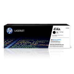 hp cartucho 414a frontal mostrando el embalaje original y garantía de calidad