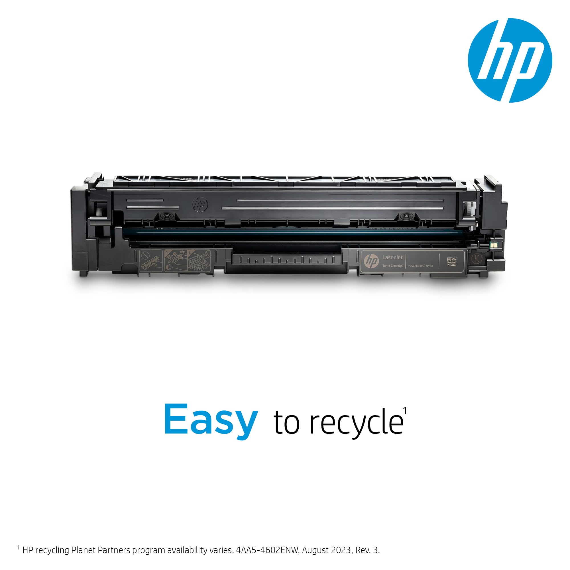 HP etiqueta del cartucho 414X con referencia W2020X clara