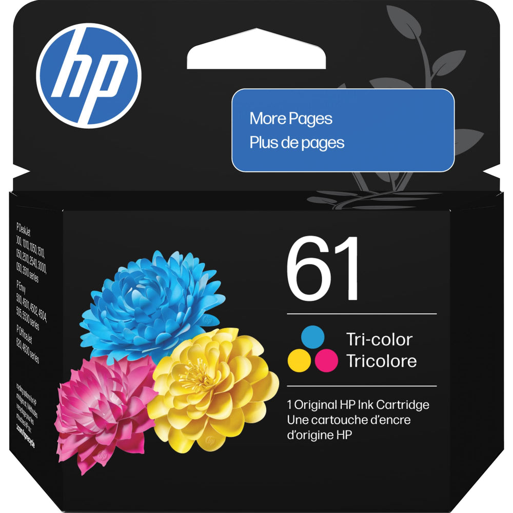 HP cartucho 61 frontal mostrando diseño y compatibilidad para impresiones confiables
