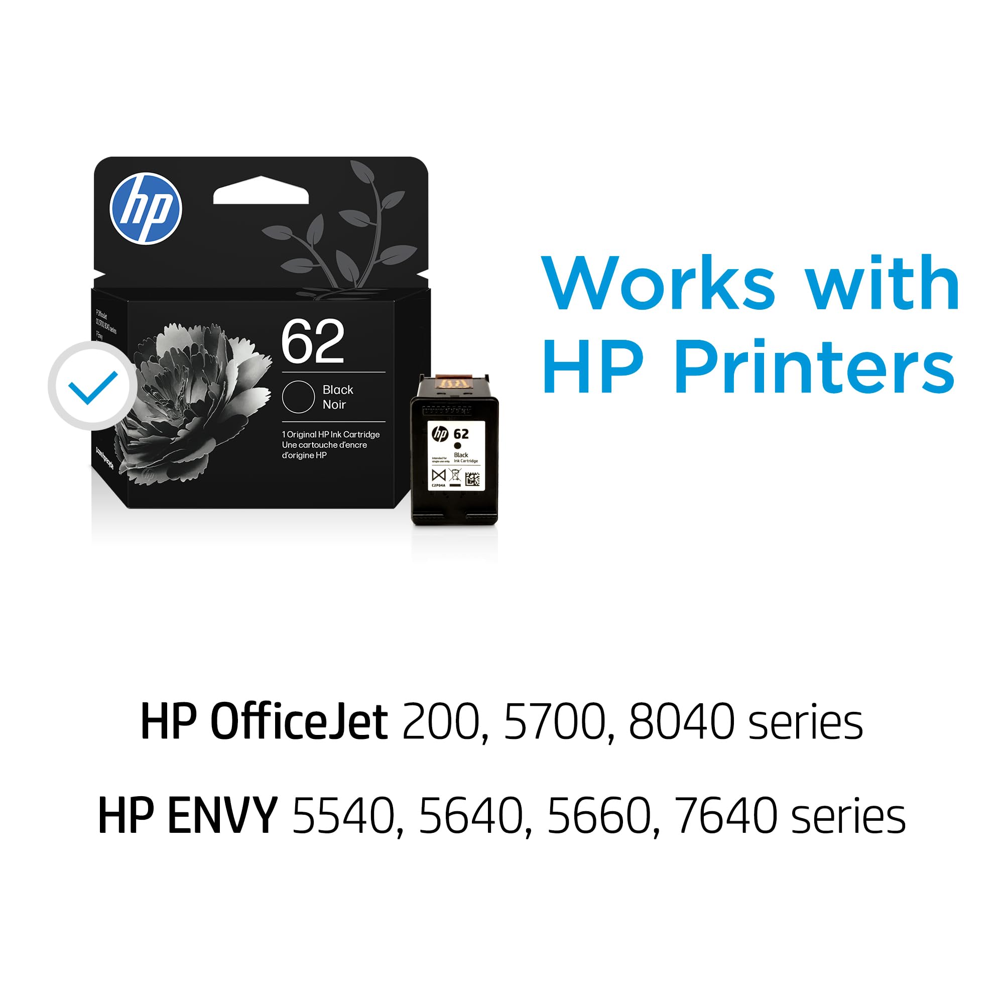 HP cartucho 62 primer plano de boquilla para impresión precisa
