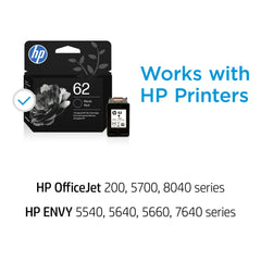HP cartucho 62 primer plano de boquilla para impresión precisa