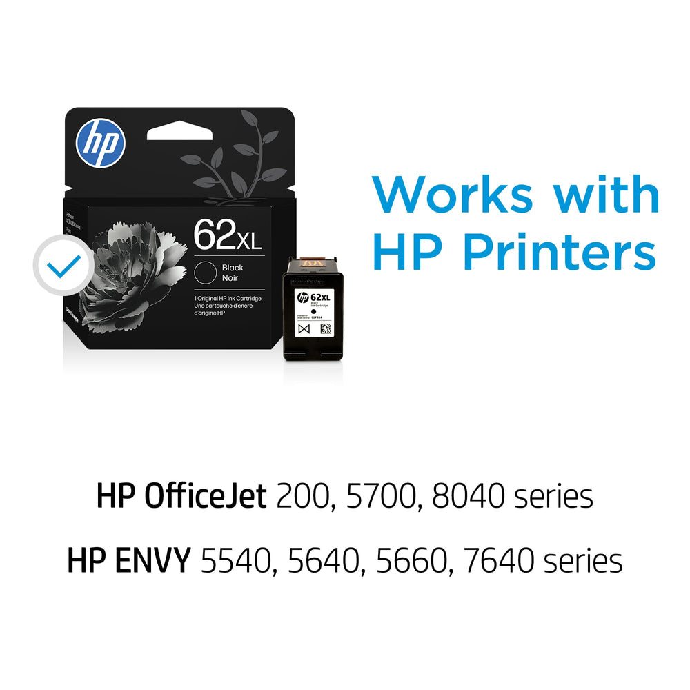 HP etiqueta C2P05AN en el cartucho 62XL, identificación clara para compra correcta
