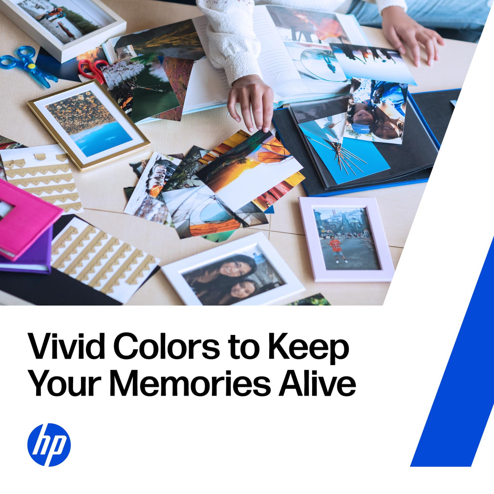 HP muestra tinta negra sobre papel beneficiando textos nítidos