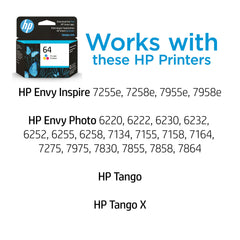 HP cartucho 64 detalle de boquilla limpio para impresiones fiables