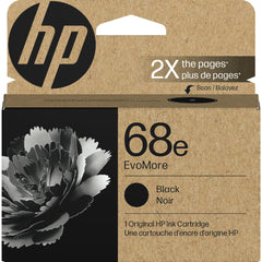 HP cartucho 68e frente mostrando diseño y compatibilidad como beneficio de confianza