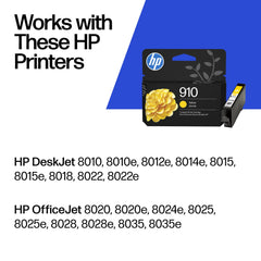 HP cartucho 910 primer plano de la boquilla que destaca precisión de la tinta