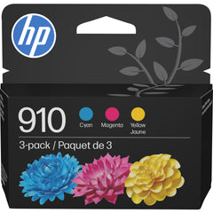 HP pack 910 frontal con embalaje claro y beneficio de autenticidad