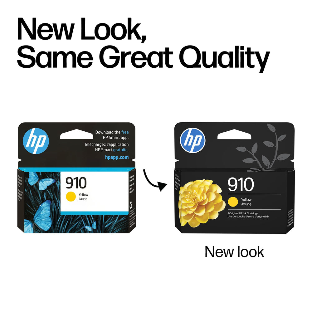HP cartucho 910 instalado en impresora OfficeJet demostrando compatibilidad inmediata