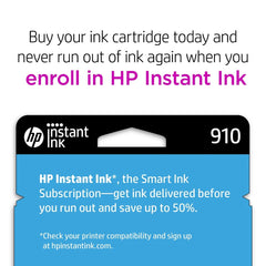 HP cartucho 910 magenta etiqueta con código 3YL59AN para identificación segura
