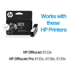 HP detalle de boquilla del 923 para instalación rápida y segura