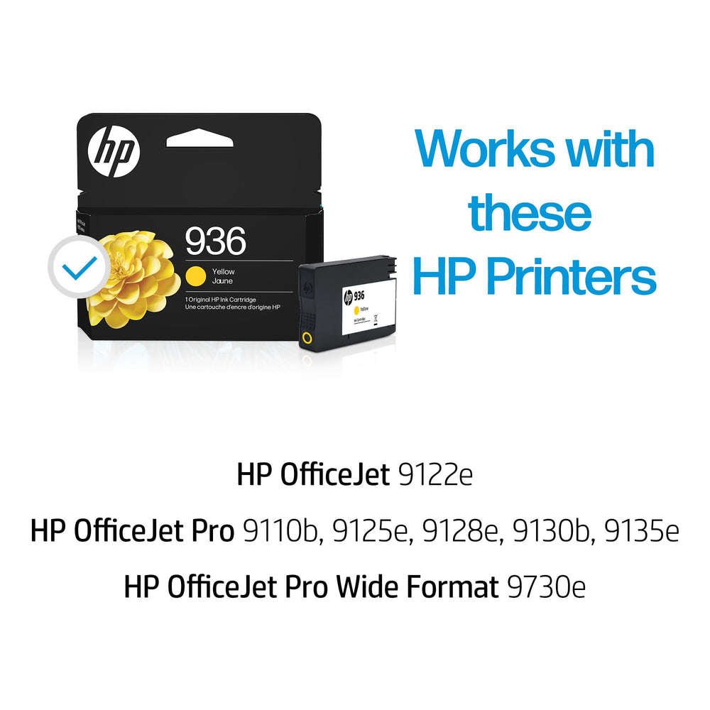 HP 936 amarillo detalle de boquilla que facilita instalación precisa