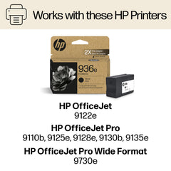 HP 936e cartucho sostenido en mano demostrando facilidad de instalación
