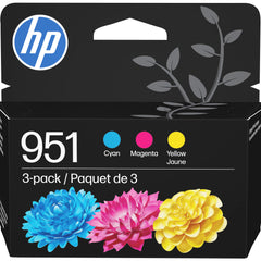 HP pack 951 frontal mostrando cian magenta amarillo y beneficio de color fiable
