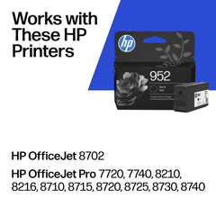 HP 952 detalle del cartucho en el área de conexión para ajuste seguro