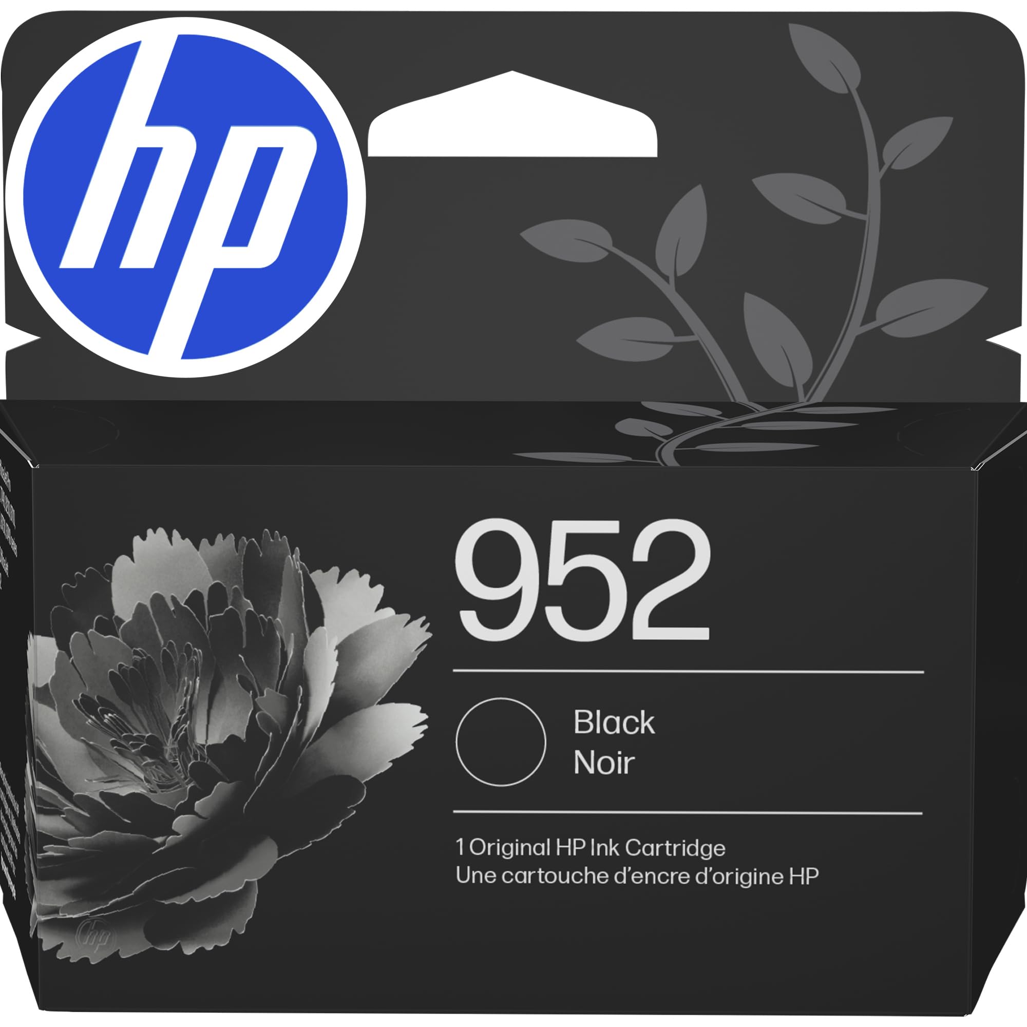 HP 952 frontal de la caja mostrando compatibilidad y beneficios