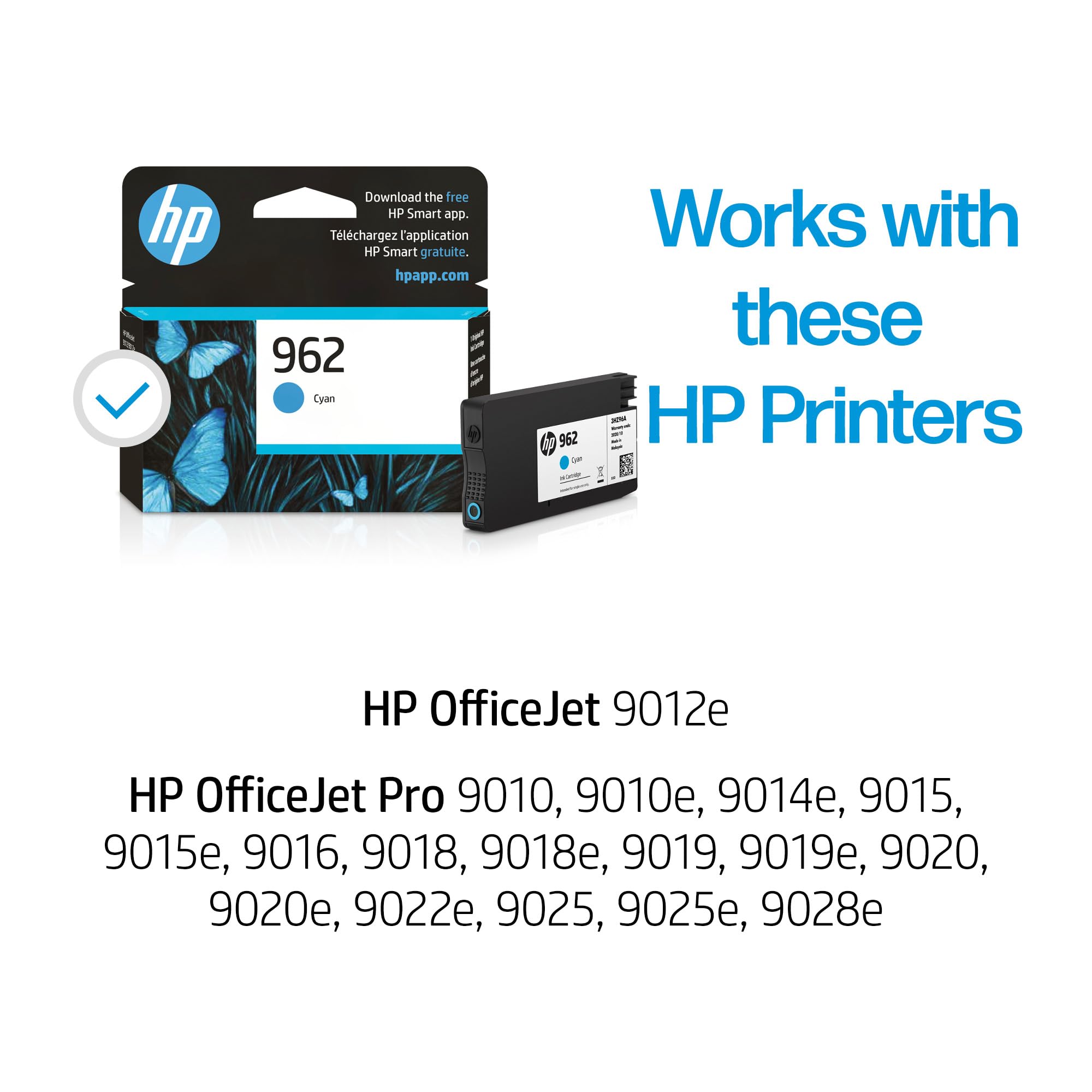 HP 962 cyan boquilla detalle que facilita instalación segura