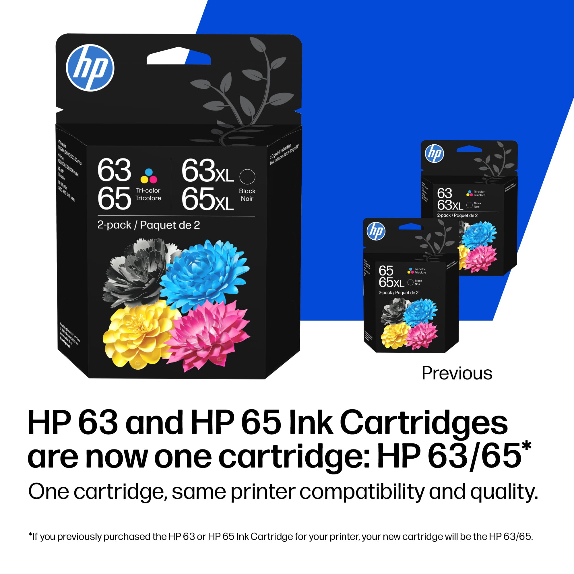 HP cartucho negro 63XL primer plano indicando texto nítido y mayor duración