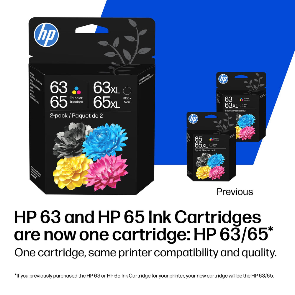 HP cartucho negro 63XL primer plano indicando texto nítido y mayor duración