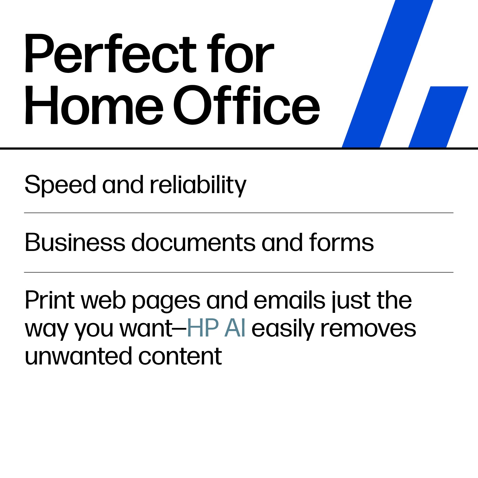 HP LaserJet M110w página impresa con texto nítido, calidad profesional