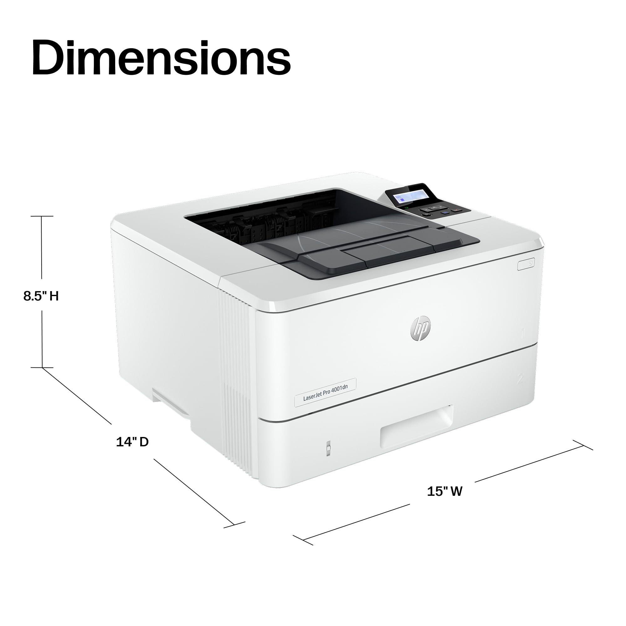 HP LaserJet Pro 4001dn puerto Ethernet garantizando conexión de red estable