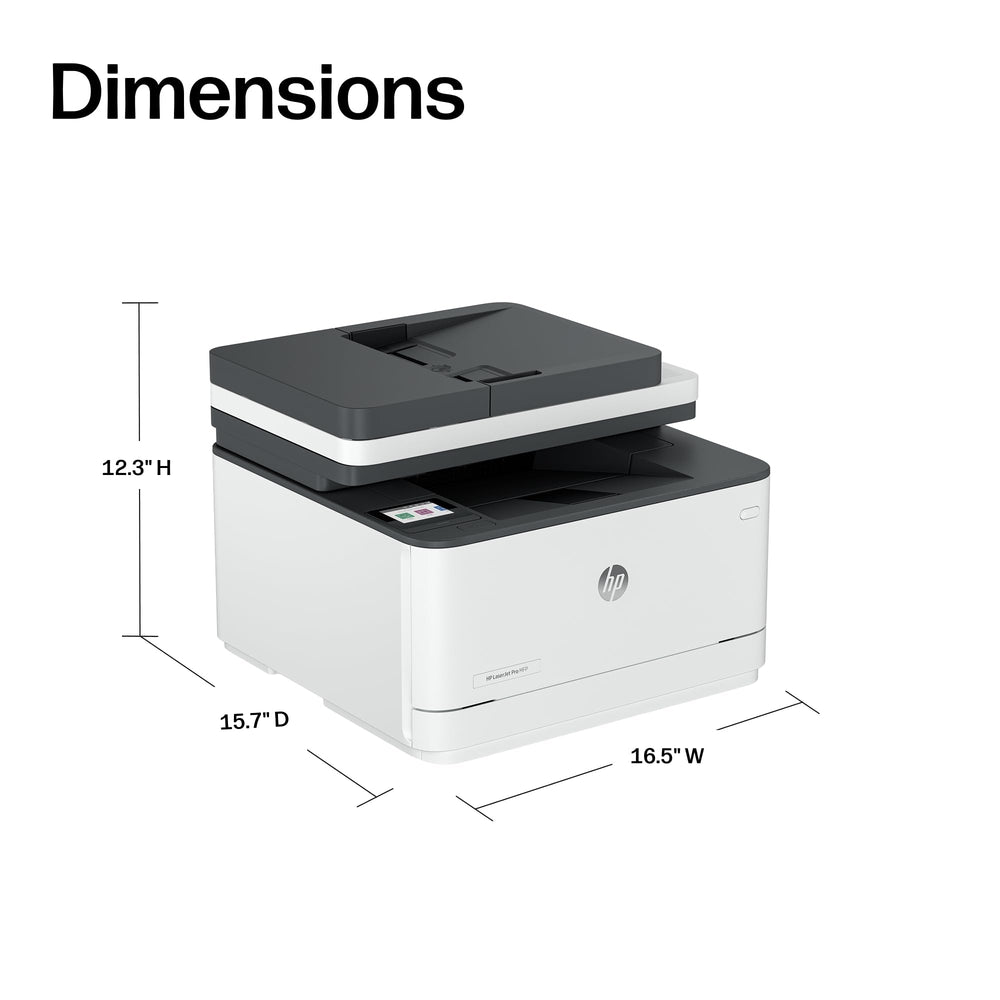 HP LaserJet Pro MFP 3101sdw bandeja de 250 hojas para menos recargas y mayor eficiencia