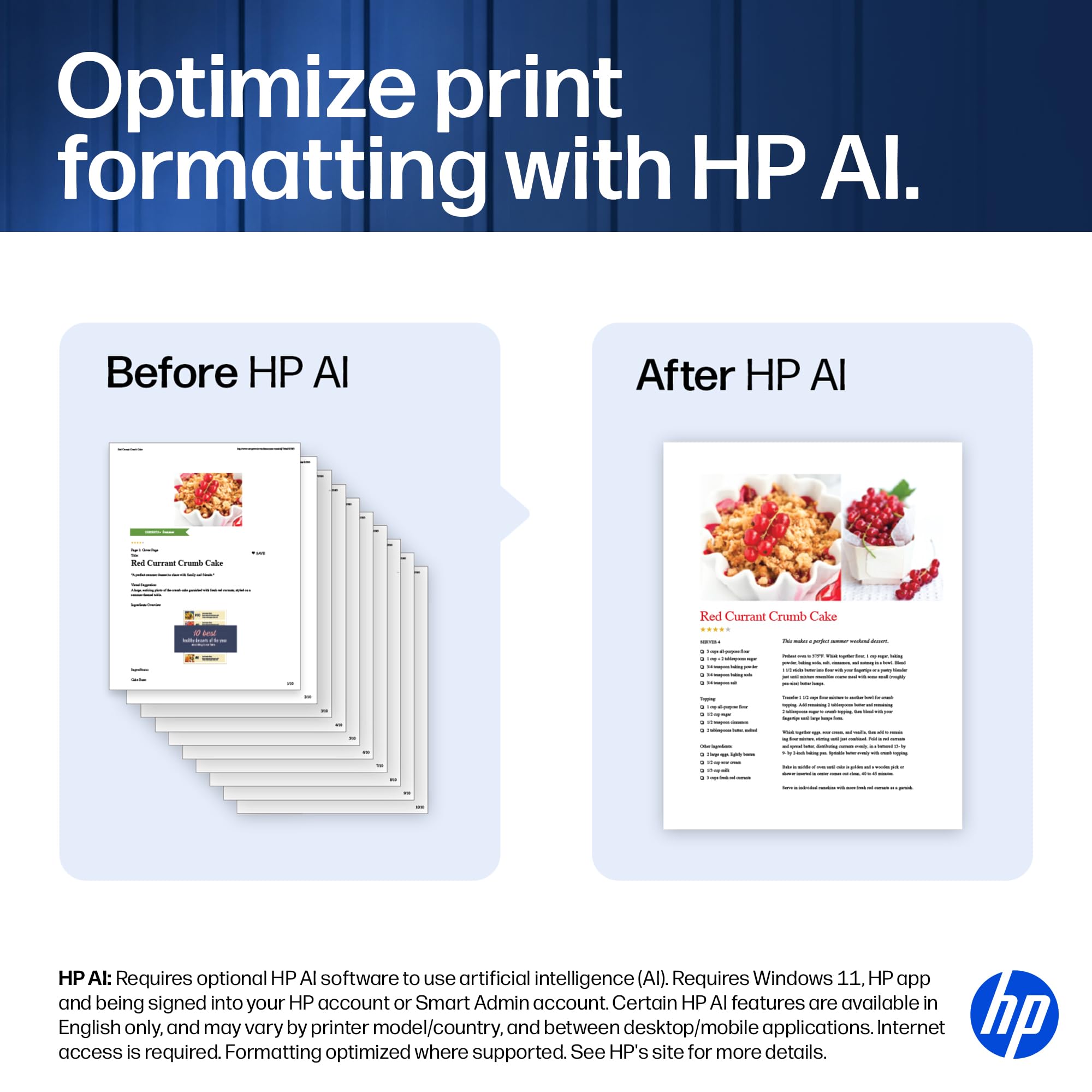 HP Smart Tank junto a una regla para mostrar escala y tamaño compacto