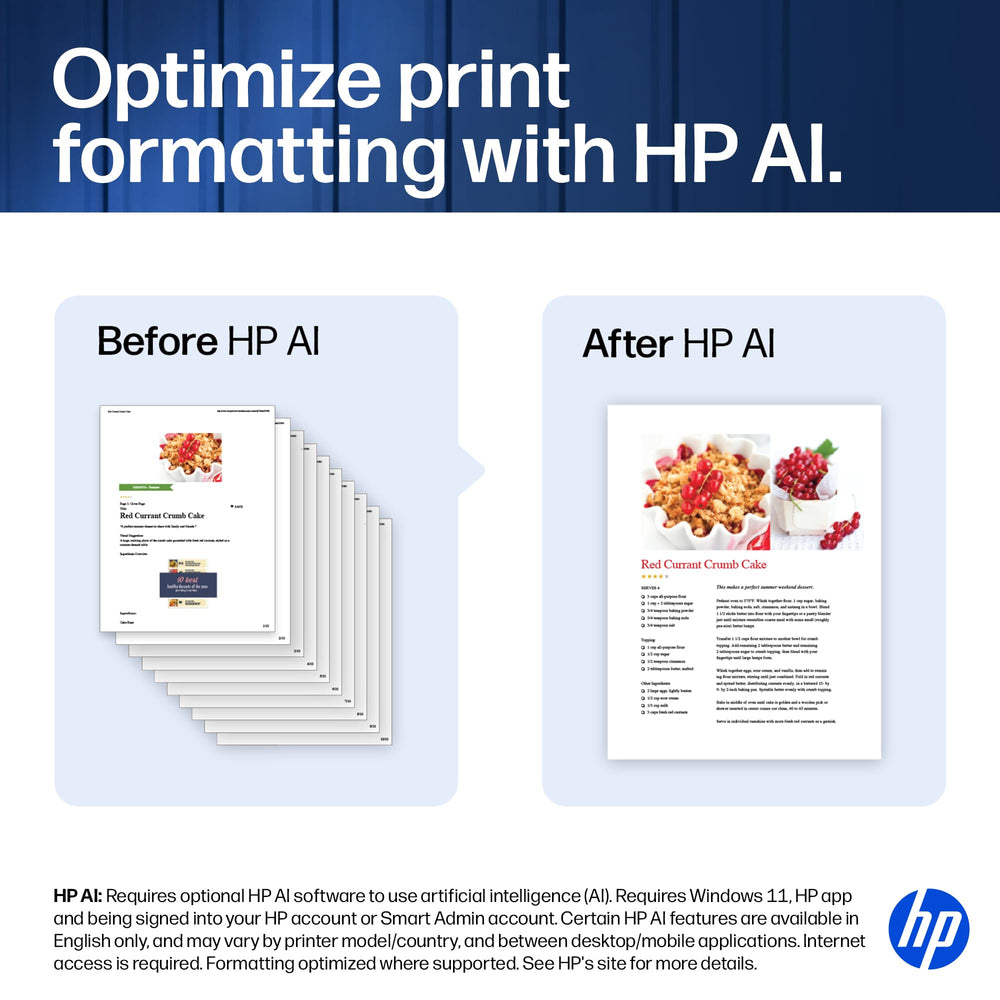 HP Smart Tank junto a una regla para mostrar escala y tamaño compacto