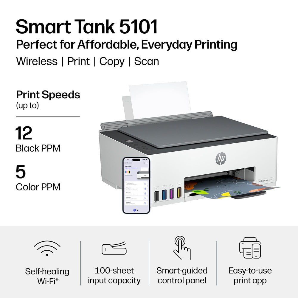 HP Smart Tank botellas de tinta encajando para refill sin derrames y limpieza