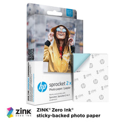 HP Sprocket close-up of glossy print surface highlighting vibrant color