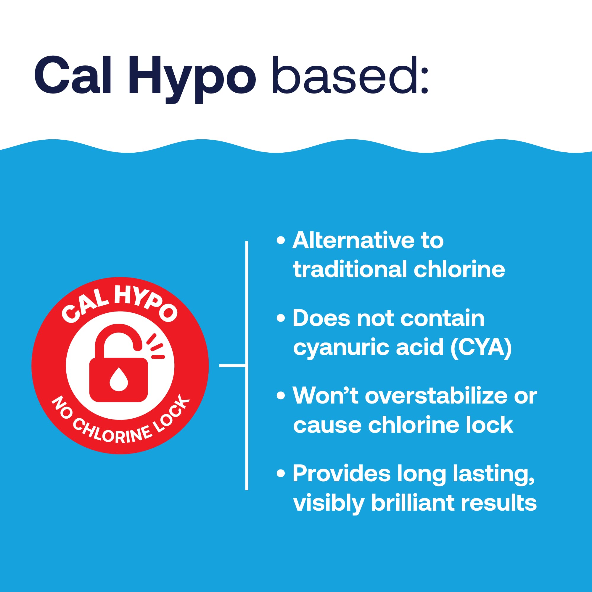 HTH dissolved in saltwater pool showing clear-water maintenance benefit