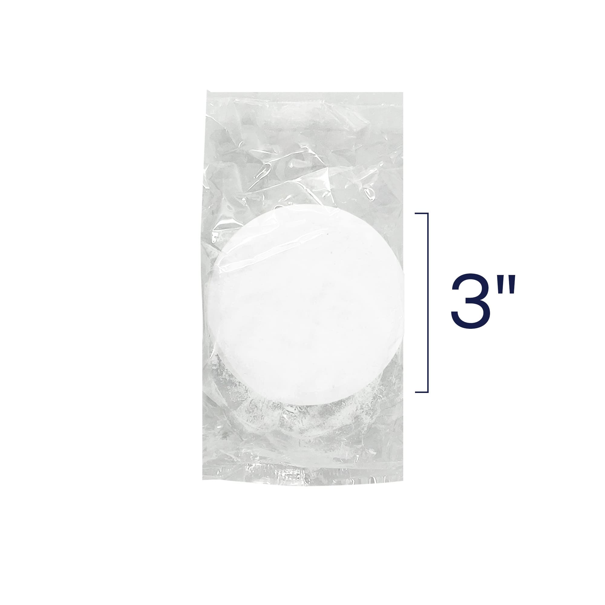 HTH caja de 8 lb abierta con pastillas ilustrando suministro estacional conveniente