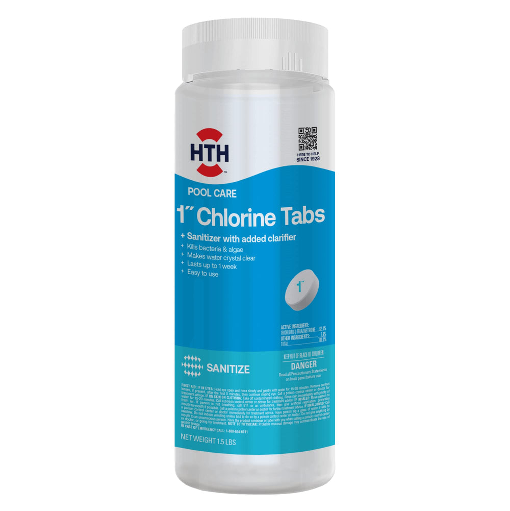 HTH envase frontal con tabletas para almacenamiento seguro