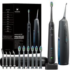 HUACO CARE vista frontal del kit en color negro, limpieza completa