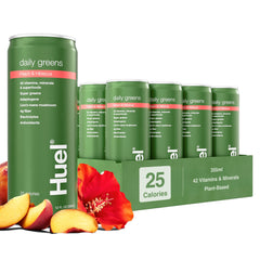 Huel Daily Greens frontal del envase mostrando diseño y facilidad de uso