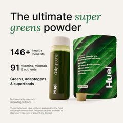 Huel etiqueta nutricional legible con información de ingredientes