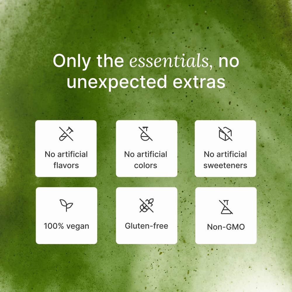 Huel ingredientes naturales: hojas verdes y frutas para nutrientes