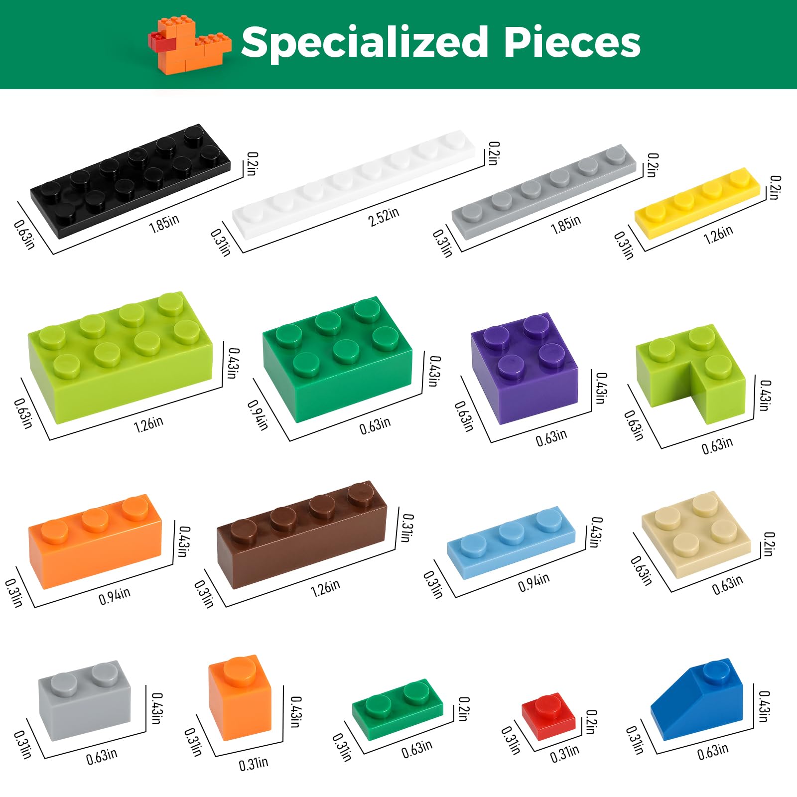 HUIZDQ mano ensamblando bloques con ajuste fácil y firmeza